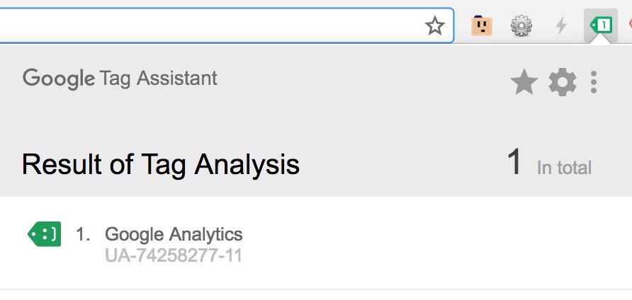 Google tag assistant