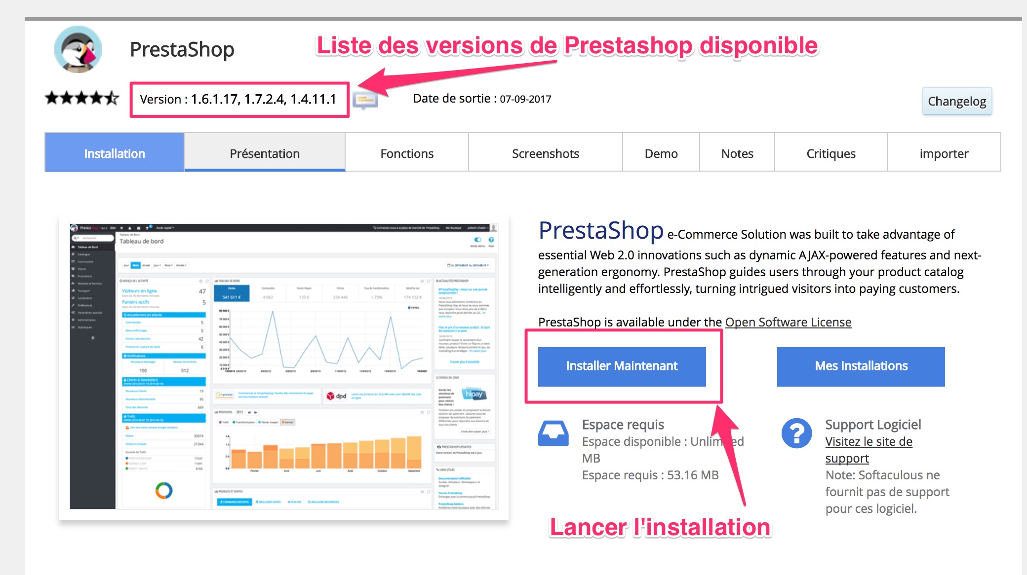Comment installer Prestashop