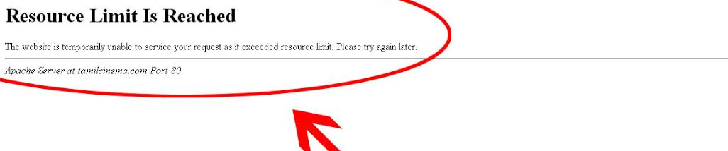 'erreur Resource Limit Is Reached