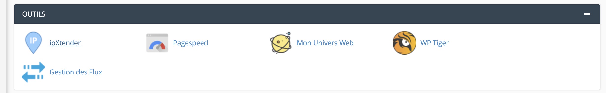 Grâce à l'outil cPanel le module PageSpeed